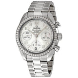 Omega Speedmaster Diamond Bezel Automatic Chronograph Ladies Watch #324.15.38.40.05.001 - Watches of America