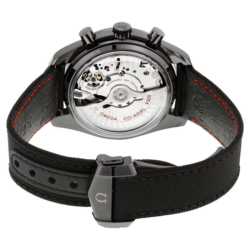 Omega Speedmaster Moonwatch Dark Side of the Moon Black Black Chronograph Black Dial Black Nylon Reloj para hombre 31192445101005 311.92.44.51.01.005 Watches of America