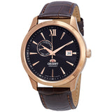 Orient Classic Automatic Black Dial Brown Leather Men's Watch #FAL00004B0 - Watches of America