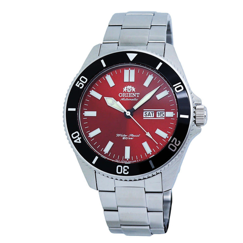 Orient Kanno Automatic Red Dial Men's Watch #RA-AA0915R19B - Watches of America