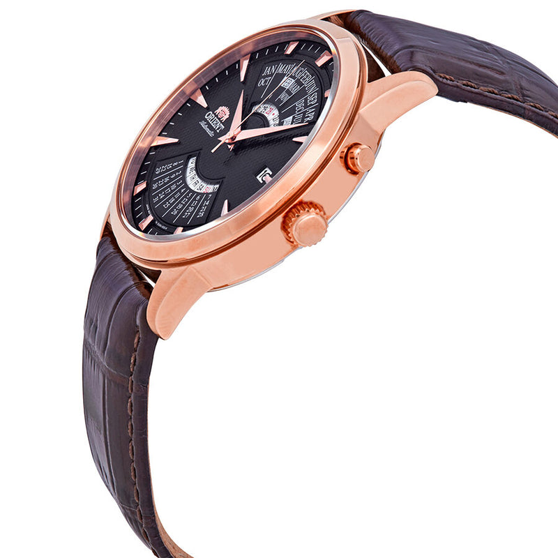 Orient Perpetual Calendar World Time Automatic Brown Dial Men's Watch #FEU0A001TH - Watches of America #2