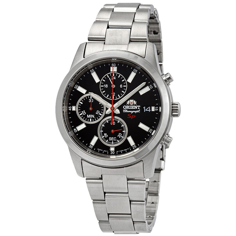 Orient Sporty Chronograph Black Dial Men's Watch #FKU00002B - Watches of America