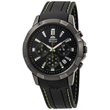 Orient Sporty Chronograph Black Dial Men's Watch #FKV00006B - Watches of America