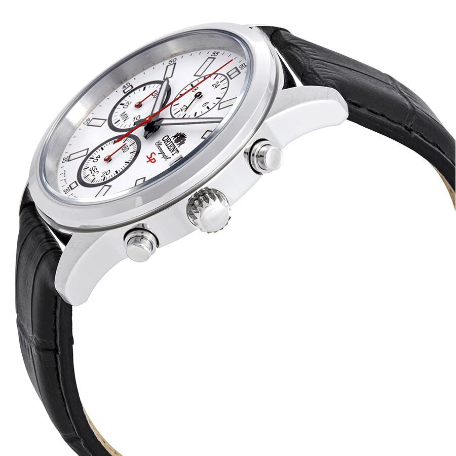 Orient Sporty Chronograph White Dial Men s Watch FKU00006W Watches of America