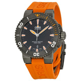 Oris Aquis Date Black Dial Orange Rubber Men's Watch 733-7653-4259RS#01 733 7653 4259-07 4 26 32GEB - Watches of America