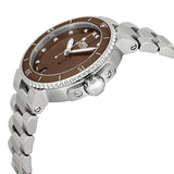 Oris Aquis Date Diamonds Brown Dial Stainless Steel Ladies Watch #01 733 7652 4192-07 8 18 01P - Watches of America #2