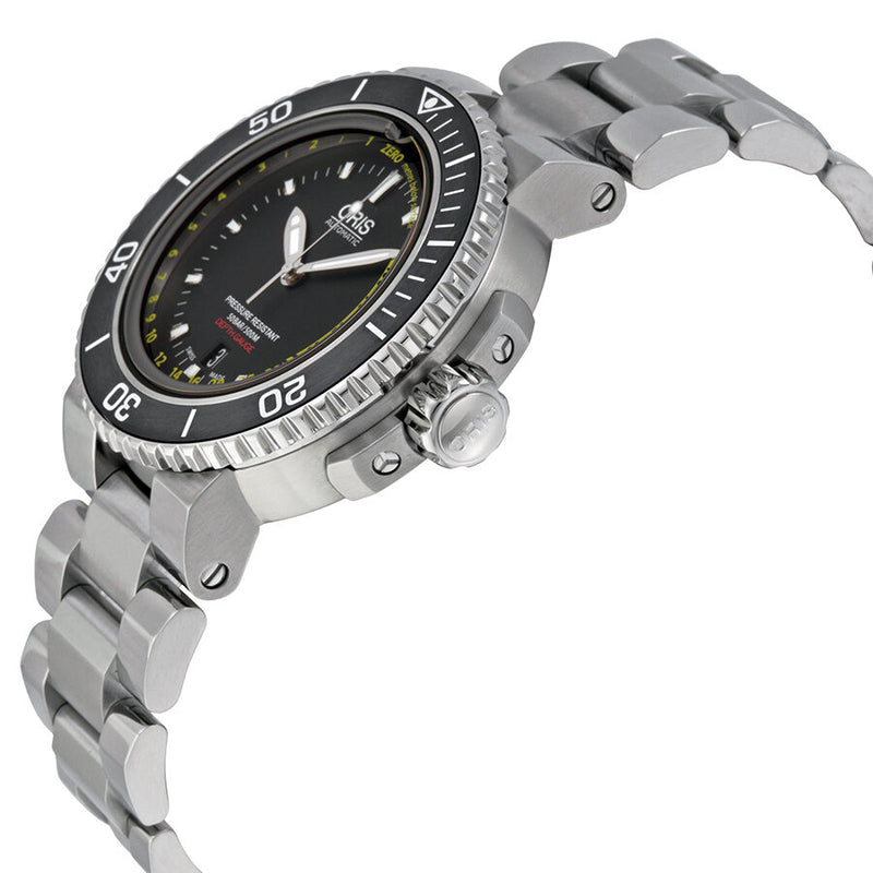 Oris Aquis Depth Gauge Black Dial Stainless Steel Men's Watch 733-7675-4154SET #01 733 7675 4154-Set - Watches of America #2