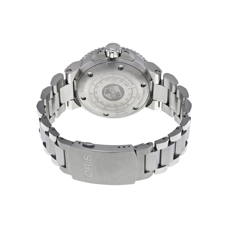 Oris Aquis Depth Gauge Black Dial Stainless Steel Men s Watch 733 7675 4154SET 01 733 7675 4154 Set Watches of America