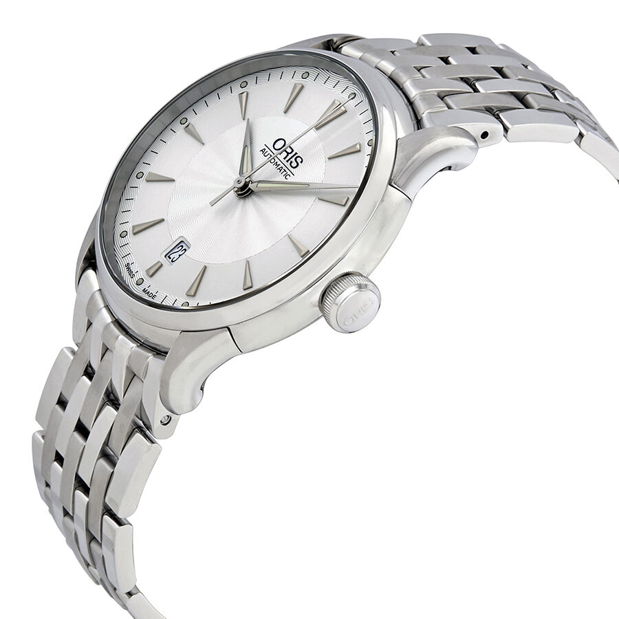 Oris Artelier Date Silver Dial Autom tico Reloj de acero para