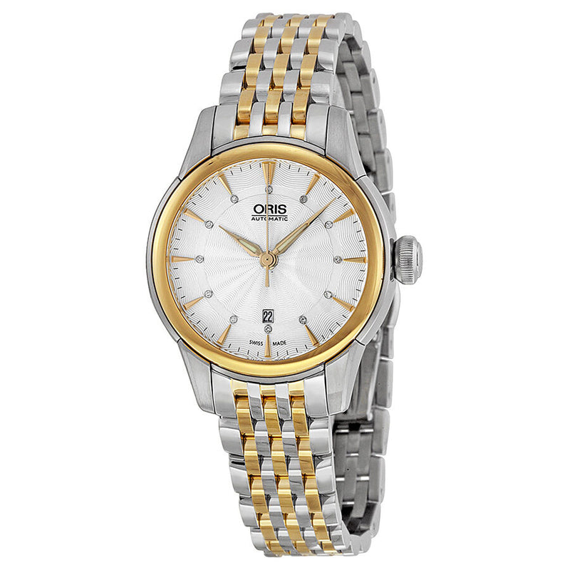 Oris Artelier Automatic Diamond Silver Dial Ladies Watch #01 561 7687 4351-07 8 14 77 - Watches of America