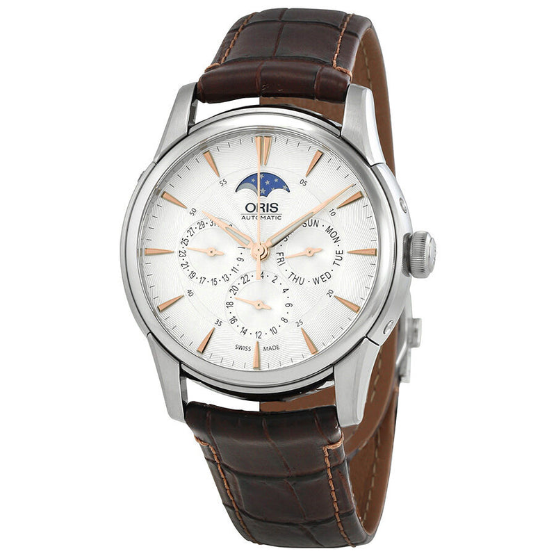 Oris Artelier Automatic Silver Dial Men's Watch 582-7689-4021BRLS#01 582 7689 4021-07 5 21 70FC - Watches of America