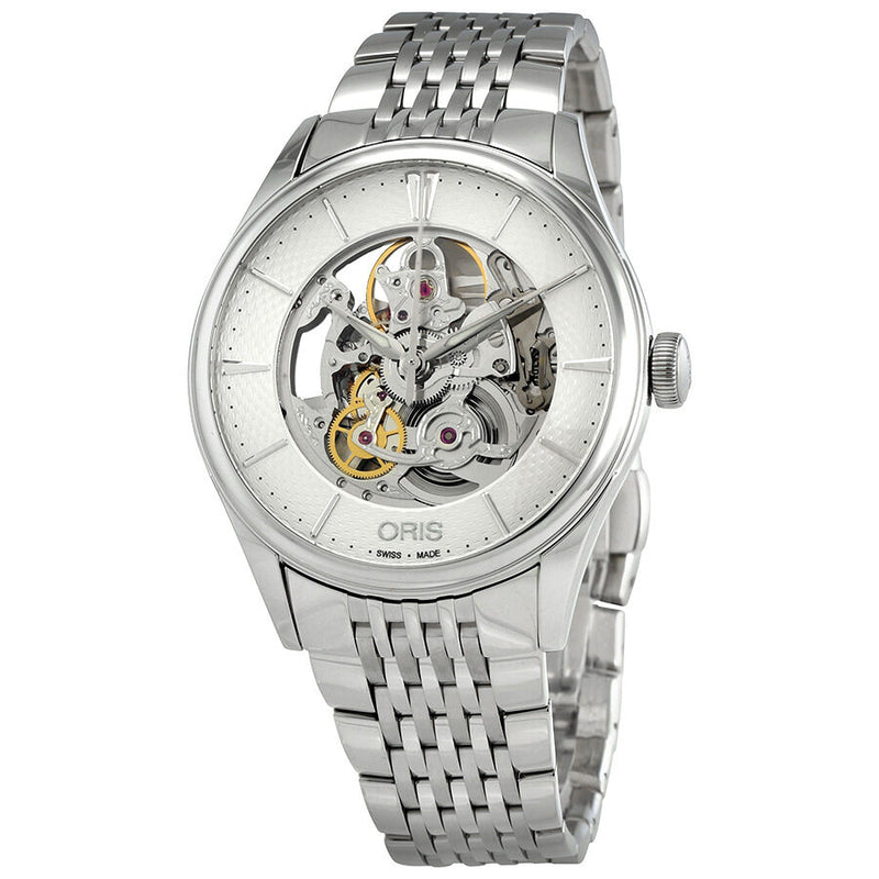 Oris Artelier Skeleton Dial Automatic Men's Steel Watch #01 734 7721 4051-07 8 21 79 - Watches of America