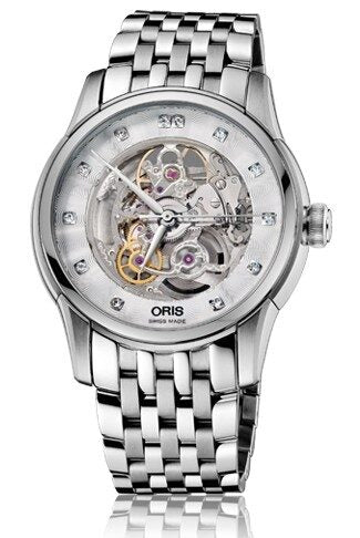 Oris Artelier Skeleton Dial Stainless Steel Men's Watch #01 734 7670 4019-07 8 21 77 - Watches of America