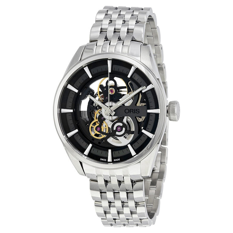 Oris Artix Automatic Black Skeleton Dial Men's Watch #01 734 7714 4054-07 8 19 80 - Watches of America