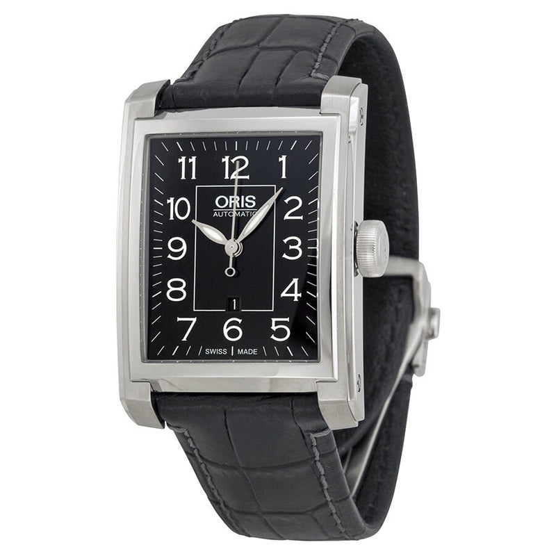 Oris Automatic Black Dial Black Leather Men's Watch 561-7657-4034LS#01 561 7657 4034-07 5 21 71FC - Watches of America