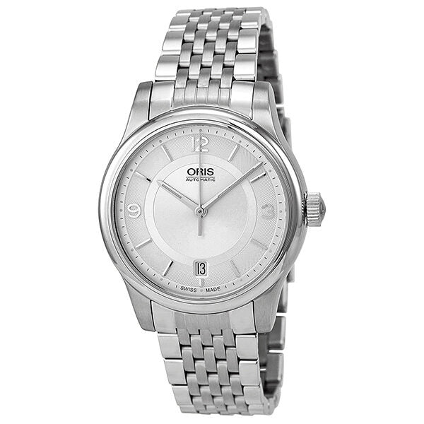 Oris Classic Date Silver Dial Stainless Steel Men's Watch #01 733 7578 4031-07 8 18 61 - Watches of America