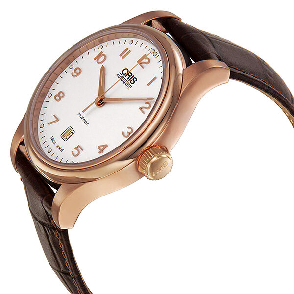 Oris Classic White Dial Rose Gold PVD Men s Watch 733 7594 4891LS 01 733 7594 4891 07 6 20 12 Watches of America