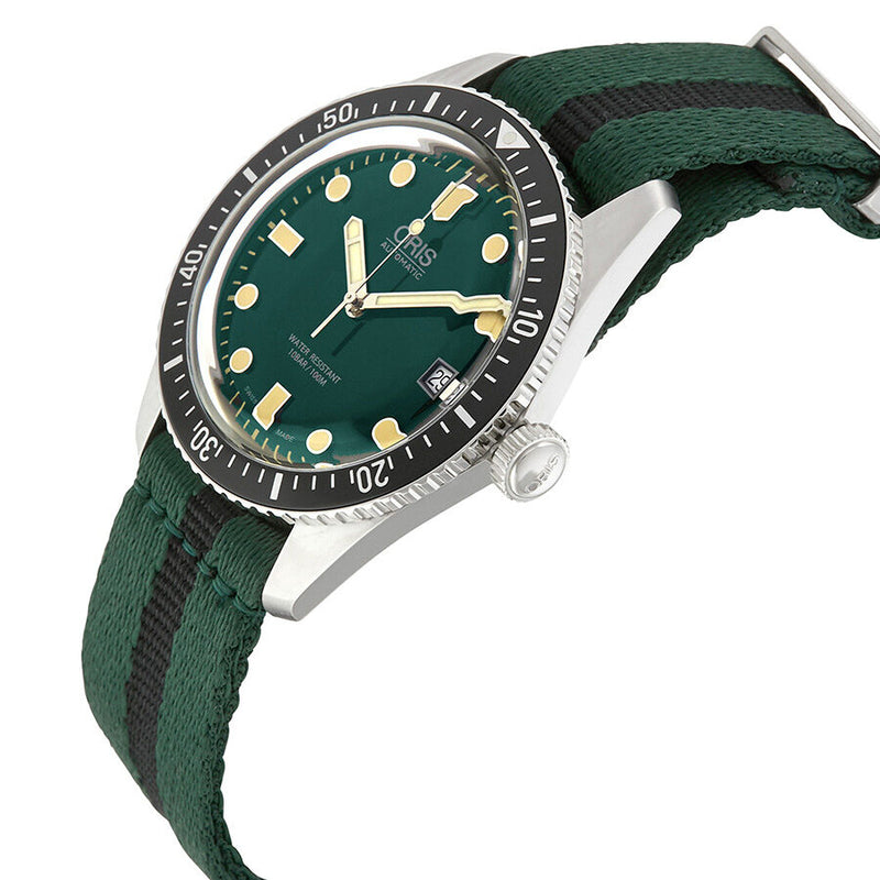 Oris Divers Automatic Green Dial Men's Watch #01 733 7720 4057-07 5 21 25FC - Watches of America #2