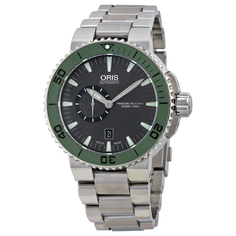 Oris Divers Automatic Grey Dial Stainless Steel Men's Watch #743-7673-4157MB - Watches of America