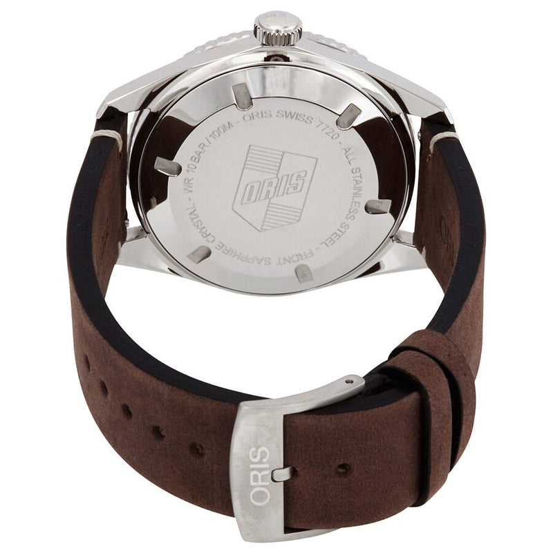 Oris Divers Sixty-Five Automatic Silver Dial Brown Leather Men's Watch #01 733 7720 4051-07 5 21 44 - Watches of America #3