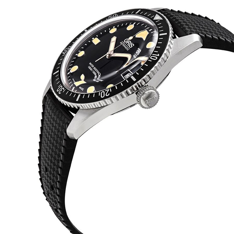 Oris Divers Sixty-Five Black Dial Automatic Men's Rubber #01 733 7720 4054-07 4 21 18 - Watches of America #2