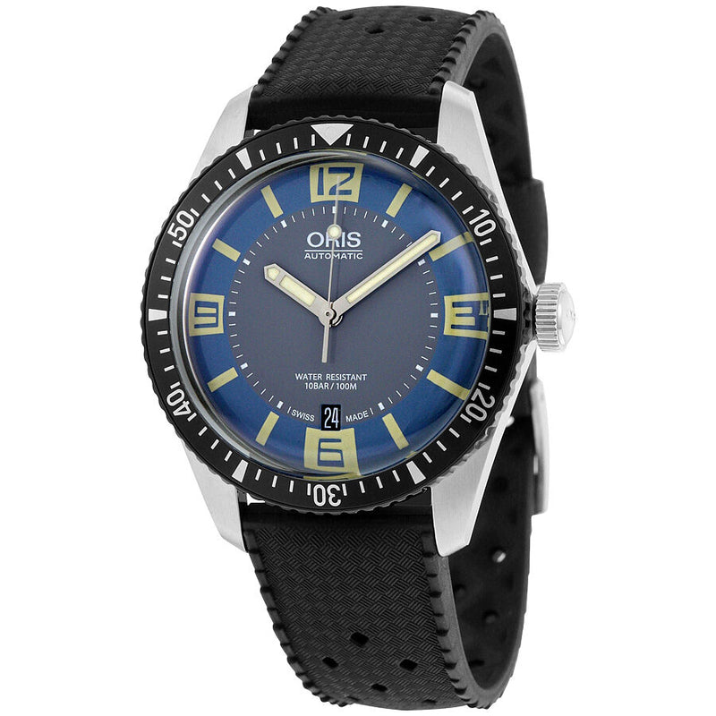Oris Divers Sixty-Five Blue and Grey Dial Men's Watch 733-7707-4065RS#01 733 7707 4065-07 4 20 18 - Watches of America