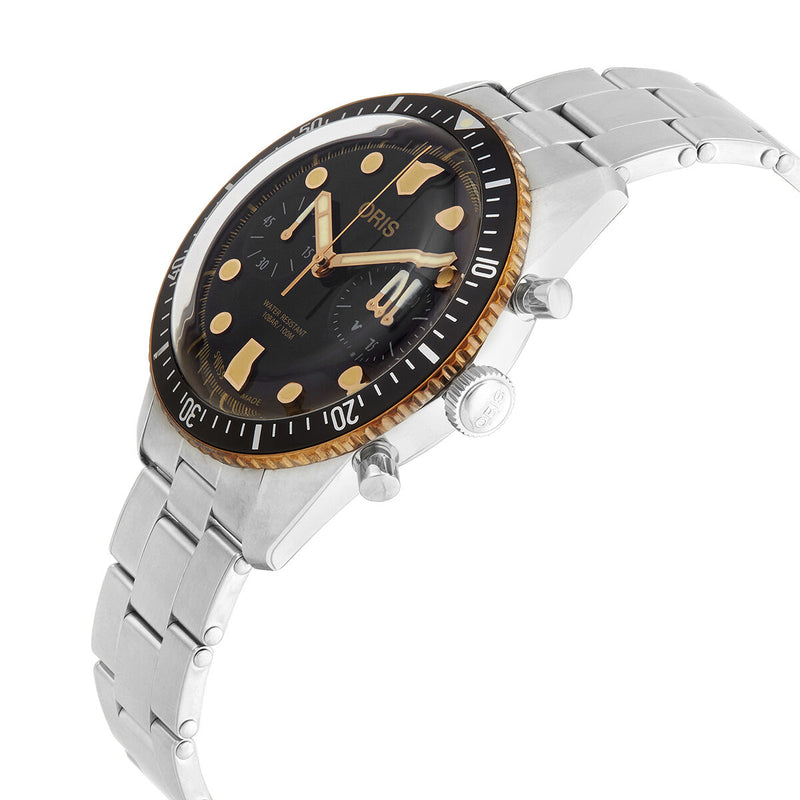 Oris Divers Sixty-Five Chronograph Automatic Black Dial Men's Watch #01 771 7744 4354-07 8 21 18 - Watches of America #2