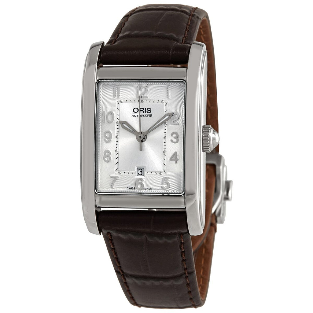 Oris Rectangular Automatic Silver Dial Ladies Watch 01 561 7692