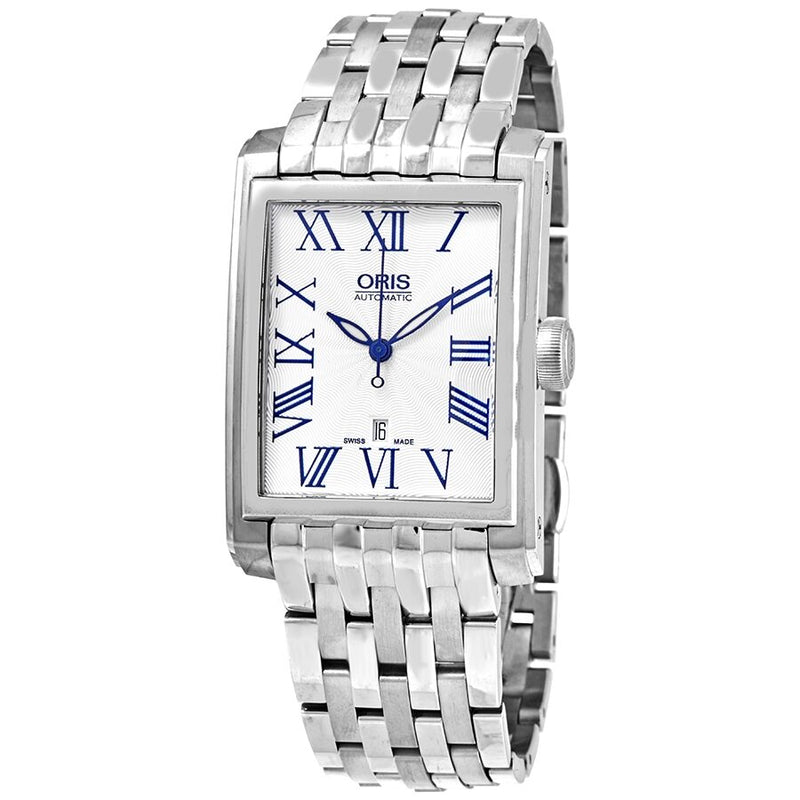 Oris Rectangular Automatic Silver Dial Men's Watch #01 583 7657 4071-07 - Watches of America