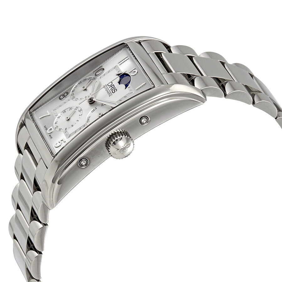 Oris Rectangular Complication Automatic Silver Dial Men's Watch  582-7694-4061MB 01 582 7694 4061-07 8 24 20 – Watches of America