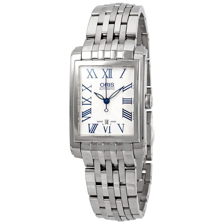 Oris Rectangular Date Silver Dial Stainless Steel Ladies Watch 561 7656 4071MB 01 561 7656 4071 07 8 17 82 Watches of America