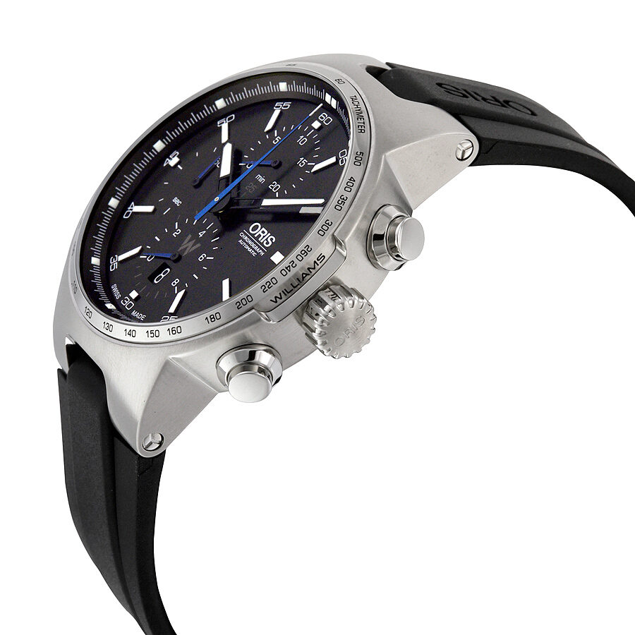 Oris Williams Chronograph Automatic Black Dial Black Rubber Men s Watch 01 774 7717 4154 07 4 24 50 Watches of America