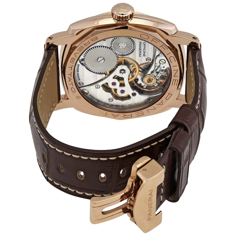 Panerai 1940 Oro Rosso Manual Wind Brown Dial 18k Rose Gold Men's Watch #PAM00398 - Watches of America #3