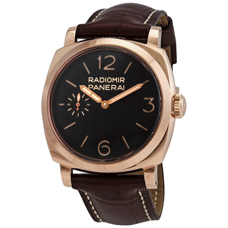 Panerai 1940 Oro Rosso Manual Wind Brown Dial 18k Rose Gold Men's Watch #PAM00398 - Watches of America