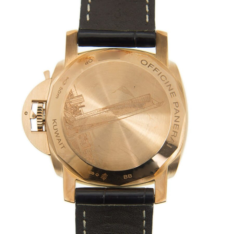 Panerai Luminor 1950 GMT Brown Dial Men's Watch #PAM00488 - Watches of America #4