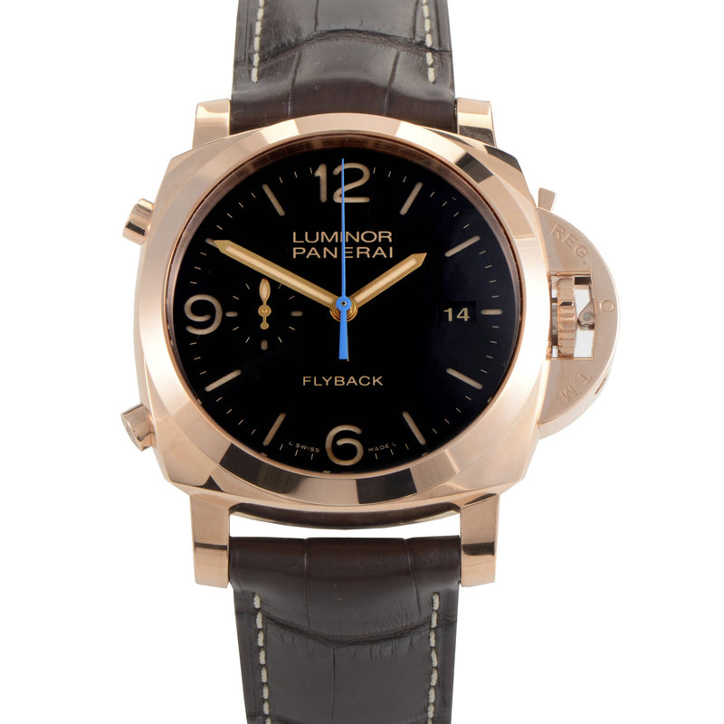Panerai Luminor 1950 3 Days Chrono Flyback Black Dial Men's Watch #PAM00525 - Watches of America