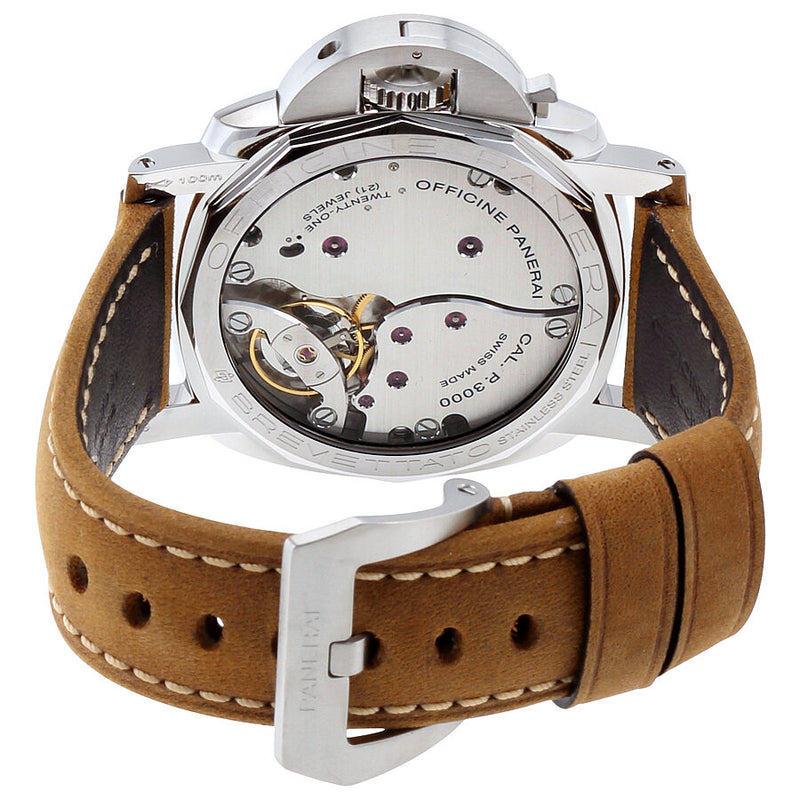 Panerai Luminor 1950 Black Dial Leather Men's Watch #PAM00372 - Watches of America #3