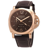 Panerai Luminor 1950 Brown Dial 18k Rose Gold Men's Watch #PAM00576 - Watches of America
