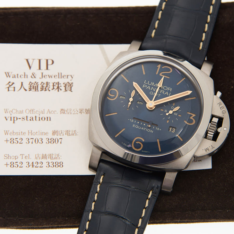 Panerai Luminor 1950 Equation of Time Blue Dial Men's Watch #PAM00670 - Watches of America #6