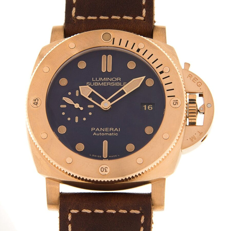 Panerai Luminor 3-Day 1950 Automatic Blue Dial Men's Watch #PAM00671 - Watches of America #2