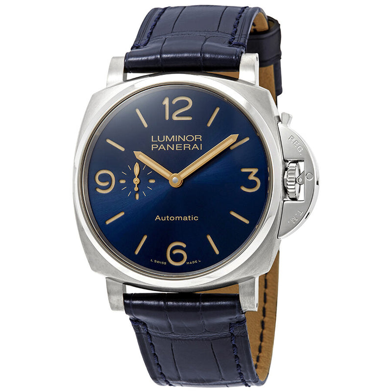 Panerai Luminor Automatic Blue Dial Men's Watch #PAM00729 - Watches of America