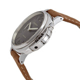 Panerai Luminor Automatic Grey Dial Men's Watch with Brown Strap #PAM00755-BR - Watches of America #2