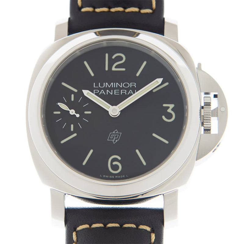 Panerai Luminor Logo Hand Wind Black Dial Men's Watch #PAM01084 - Watches of America #2