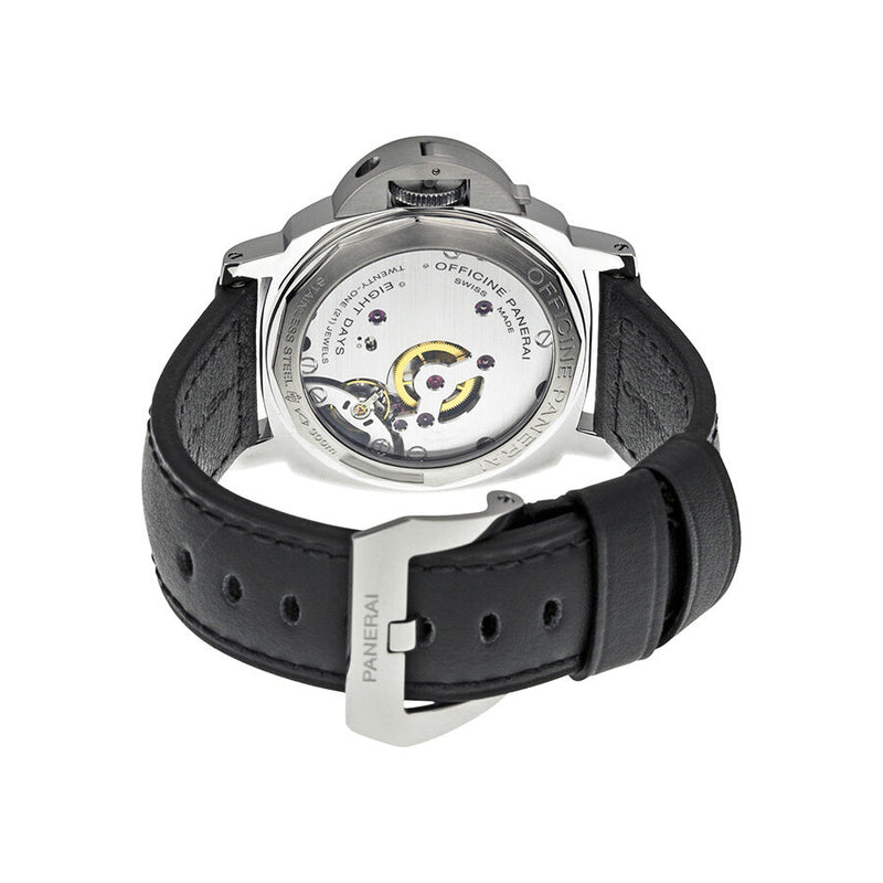 Panerai Luminor Marina 8 Days Acciaio Mechanical White Dial Men's Watch #PAM00563 - Watches of America #3