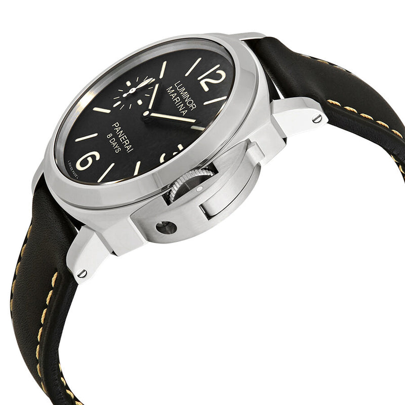 Panerai Luminor Marina Black Dial Black Leather Men's Watch #PAM00510 - Watches of America #2