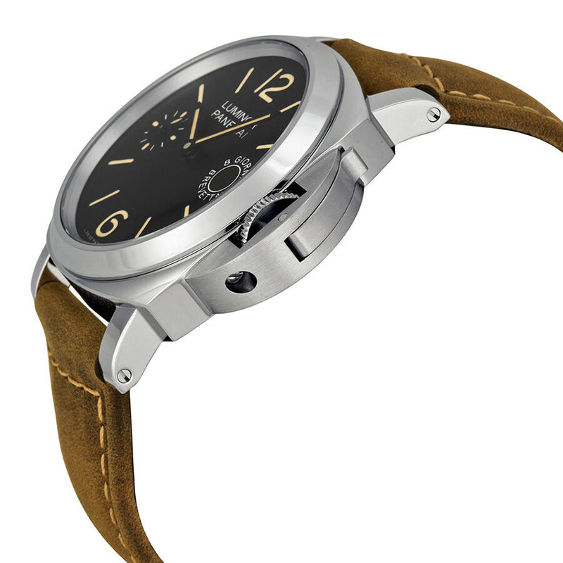 Panerai Luminor Marina Black Dial Tan Leather Men's Watch #PAM00590 - Watches of America #2