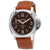 Panerai Luminor Marina Logo Acciaio Brown Dial Men's Watch #PAM00632 - Watches of America