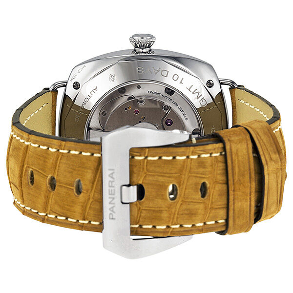 Panerai Radiomir 10 Days GMT Black Dial Brown Leather Men's Watch #PAM00323 - Watches of America #3