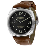 Panerai Radiomir Black Dial Brown Leather Men's Watch #PAM00609 - Watches of America