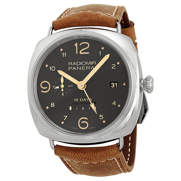 Panerai Radiomir Brown Dial Brown Leather Men's Watch #PAM00391 - Watches of America